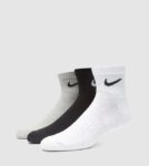 Nike 3-Pack Lightweight Quarter Socks, Size 8-11, Free C&C