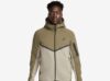 Nike Tech Fleece, Medium Olive-Light Army-Black, Size XS-S w/code Unidays