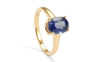Nilamani Ring in 9K Gold 2.27cts