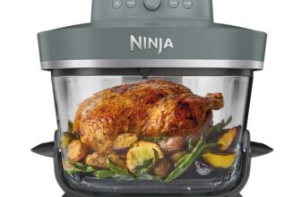 Ninja CRISPi PRO 7-in-1 XL Glass Air Fryer Ash Grey AS101UKGY – with code