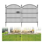 No-Dig Garden Fence with Gate 60cm X 5.2m Dog Barrier