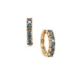No Heat Montana Green Sapphire Earrings in 9K Gold 0.95ct