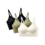 Non-Wired Seamless Push-up Bra with Adjustable Straps