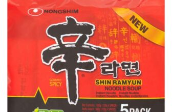 Nongshim Shin Ramyun Noodle Soup Gourmet Spicy multipack 5x 120g (Nectar Price)