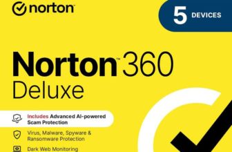 Norton 360 Deluxe 2026 5 Devices 1-Year Subscription Automatic Renewal Activation Code by Email – Sold & Shipped by Amazon Media EU