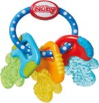Nuby IcyBite Keys Soothing PureIce Gel Filled Teether for Sore Gums, 3M