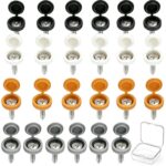 Number Plate Screws and Caps Kit, 48 Pcs (Black, White, Yellow and Grey) Sold by XiaoHongDianShangMao / FBA