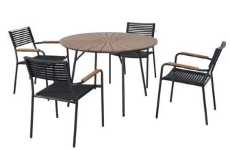 Nutmeg Home Starburst Dining Set 5 Piece – In Store George Road