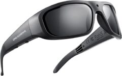 OHO Ultra-Thin Lightweight Sports Camera Sunglasses, 24MP Camera, 1080P Video, Record-While-Charging, Water Resistant UV400 Lens