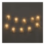 OHS 10 Pack Halloween Ghost String Lights – White