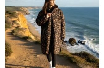 OHS Adults Water Resistant Leopard Print Sherpa Drying Robe