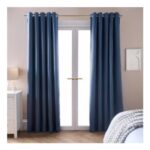 OHS Eyelet Blackout Curtains – Dark Blue