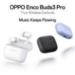 OPPO Enco Buds3 Pro Wireless Headphones, 54 hrs Battery, Graphite Grey / White 12.4mm 5.4, Enco Master EQ