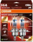 OSRAM NIGHT BREAKER 220, H4, Halogen Headlight Lamp, 64193NB220-2HB, Folding Box (2 Lamps) Open Box, Like New Sold by Amazon Resale