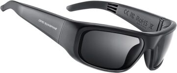 OhO sunshine Bluetooth Audio Sunglasses, Lightweight Open Ear Sport Glasses, 10H Playtime, UV400 ANSI Z87.1, Water Resistant with Voice Control