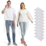 Opret Disposable Rain Ponchos, 10 pcs w/ hood & long sleeves – Sold by Opret FBA
