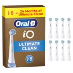 Oral-B iO Series Ultimate Clean Electric Toothbrush Heads, 8 Count, White
