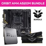 Orbit Ryzen AM4 Bundle – Ryzen 5 5500 6C/12T 3.6Ghz, 32GB (2x16GB) 3200MHz DDR4 RAM & ASUS A520M-PLUS TUF Gaming WIFI