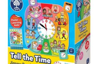 Orchard Toys Tell the Time Puzzle with Clock and Cards