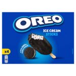 Oreo 4 Ice Cream Sticks with Oreo Cookie Pieces 4 x 90ml (360ml)