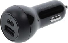OtterBox 32W Dual Port Car Charger, Black