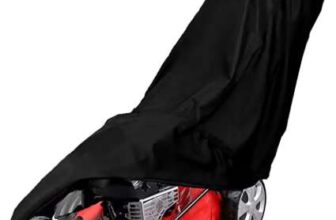 Outdoor Lawn Mower Cover 210D Polyester Oxford Cloth Waterproof UV Protection Universal With Drawstring Black (359Dropshipping Store)