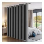 PANOVOUS Extra Wide Blackout Curtain for Divider, 120W X 96L