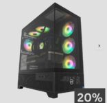 PCSpecialist Cypher 55 Gaming Desktop – GeForce RTX 5090, Intel Core i9, 64GB RAM, 4TB SSD – Black w/code