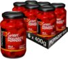 PEPPADEW Peppers, Sweet Whole Piquanté Peppers, Vegan, Gluten Free, Mild Spice, Ideal for Tapas, Bar Snacks and Nibbles, Pack of 6 Jars x Jar 400 g