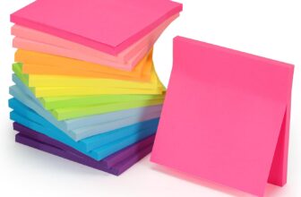 PETAFLOP 800 Sheets Sticky Notes 76x76mm, 16 Pads Total, Self-Adhesive Note Pads 3×3 inches, Bright Colors Sticky Notes Set for Home, Office, School & Daily Organization, 50 Sheets/Pad