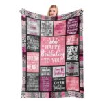 PRSTENLY Birthday Throw Blanket, 152x127cm (Various Options)