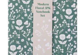 Pack of 3 Modern Floral Notebooks – Free C&C