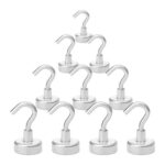 Packing Hacks Magnetic Hooks Heavy-Duty Hold 1.35×0.75 in (10-Pack)