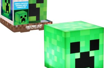 Paladone Minecraft Creeper Light with Official Creeper Sounds, Battery Powered