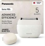 Panasonic ES-PV6B-W811 Series 900s Premium Palm Sized Foil Shaver, Wet & Dry 5-Blade Electric Shaver for Men