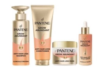 Pantene Grow Abundant Bundle, Shampoo, Conditioner, Mask and Leave on Treatment