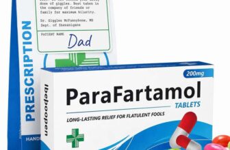 ParaFartamol Joke Pill Box Gift with Jelly Beans & Prescription Style Bag JoyfulClan / FBA