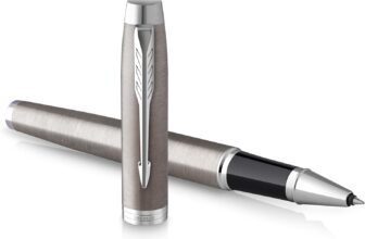 Parker IM Rollerball Pen Stainless Steel with Chrome Trim Fine Point with Black Ink Refill Gift Box