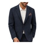 Paul Jones Mens Vintage Wool-Blend Tweed Blazer