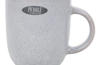 Pebble Reactive Glaze Bullet Mug – Grey