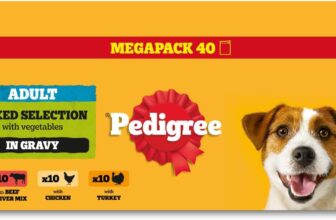 Pedigree Adult Dog Wet Food Pouch Mixed Selection in Gravy, 40x100g