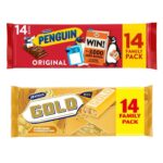 Penguin Original Biscuit Bar 14 Pack or McVities Gold Biscuit Bars Family Pack 14 Pack (Binley)