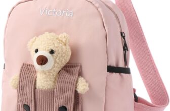 Personalized Childrens Backpacks, Cute Cartoon School Backpack for Girls with Sewn Name, Girls Backpack, Baby Daycare Backpack Back to School Gift