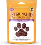Pet Munchies Liver and Chicken Dog Training Treats, Grain Free Tasty Bites with Natural Real Meat, Low in Fat and High in Protein 50g (Pack of 8)