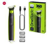 Philips OneBlade 360 for Face – Trim, Edge, Shave with 3 Stubble Combs QP2724/23 Free Click and Collect