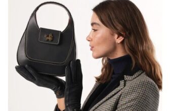 Phillipa Navy Leather Handbag