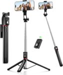 Phone Tripod & Selfie Stick, 170cm Extendable Portable Phone Tripod Stand