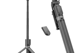 Phone Tripod & Selfie Stick, 180cm Aluminum All in One