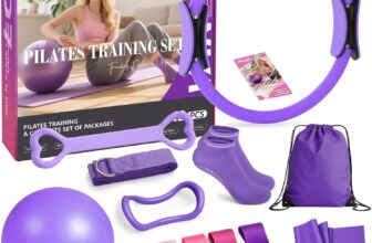 Pilates Kit 13Pcs Home Pilates Essentials Workout Kit with 13 Ring, 10 Ball and Resistance Bands for Women at Home, Pilates Equipment Set for Beginners Pilates Bands & Accessories