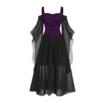 Pirate Halloween Costume for Women, Hooded Devil Fairy plus Size